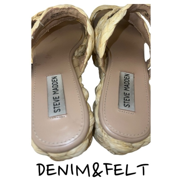 Steve Madden Cannes Platform Espadrille Slide/Sandal | Color: Beige | PRELOVED🤎 - Picture 8 of 10